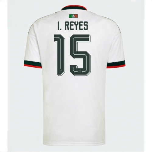 Echipament fotbal Mexic Mondial 2026 Israel Reyes #15 Tricou Deplasare maneca scurta 1 Echipament fotbal Mexic Mondial 2026 Israel Reyes #15 Tricou Deplasare maneca scurta