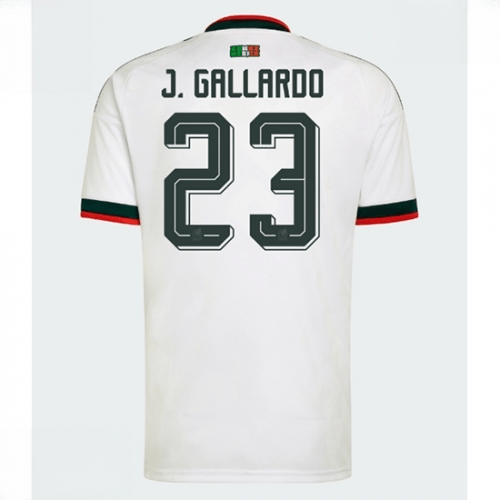 Echipament fotbal Mexic Jesus Gallardo #23 Tricou Deplasare Mondial 2026 maneca scurta 1 Echipament fotbal Mexic Jesus Gallardo #23 Tricou Deplasare Mondial 2026 maneca scurta