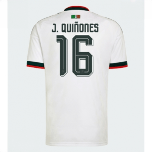 Echipament fotbal Mexic Mondial 2026 Tricou Deplasare Julian Quinones #16 maneca scurta