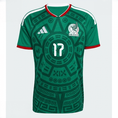Echipament fotbal Mexic Mondial 2026 Tricou Orbelin Pineda #17 Acasa maneca scurta 2 Echipament fotbal Mexic Mondial 2026 Tricou Orbelin Pineda #17 Acasa maneca scurta