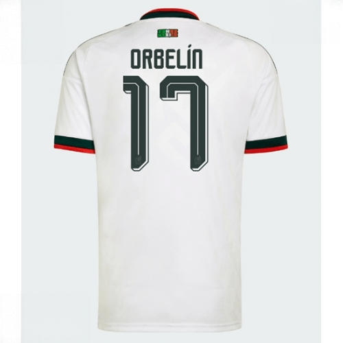 Echipament fotbal Mexic Mondial 2026 Tricou Orbelin Pineda #17 Deplasare maneca scurta 1 Echipament fotbal Mexic Mondial 2026 Tricou Orbelin Pineda #17 Deplasare maneca scurta