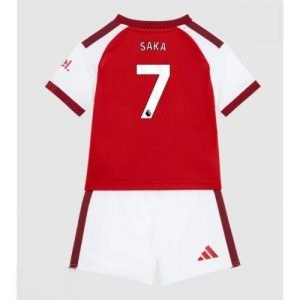 Echipament fotbal Arsenal Bukayo Saka #7 Tricou Acasa 2026-27 pentru copii şi pantaloni