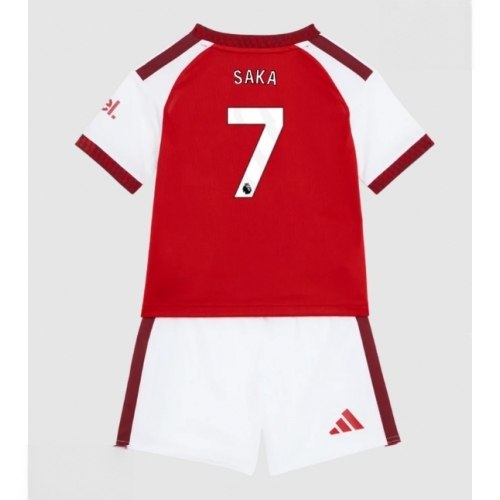 Echipament fotbal Arsenal Bukayo Saka #7 Tricou Acasa 2026-27 pentru copii şi pantaloni 1 Echipament fotbal Arsenal Bukayo Saka #7 Tricou Acasa 2026-27 pentru copii şi pantaloni