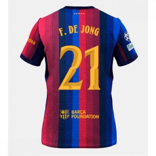 Echipament fotbal Barcelona Frenkie de Jong #21 Tricou Acasa 2026-27 pentru bărbați 1 Echipament fotbal Barcelona Frenkie de Jong #21 Tricou Acasa 2026-27 pentru bărbați
