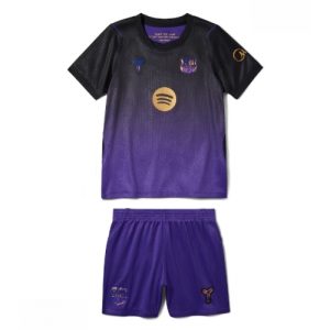 Echipament fotbal Barcelona Tricou Deplasare 2026-27 pentru copii şi pantaloni