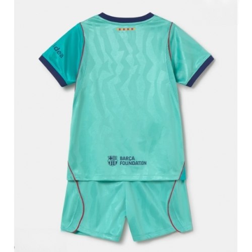 Echipament fotbal Barcelona Tricou Treilea 2026-27 pentru copii şi pantaloni 2 Echipament fotbal Barcelona Tricou Treilea 2026-27 pentru copii şi pantaloni