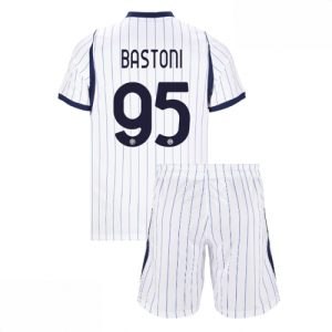 Echipament fotbal Inter Milan Alessandro Bastoni #95 Tricou Deplasare 2026-27 pentru copii şi pantaloni