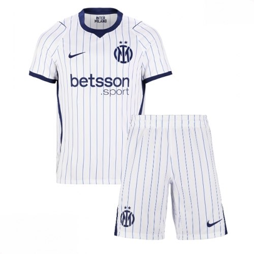 Echipament fotbal Inter Milan Tricou Deplasare 2026-27 pentru copii şi pantaloni 1 Echipament fotbal Inter Milan Tricou Deplasare 2026-27 pentru copii şi pantaloni