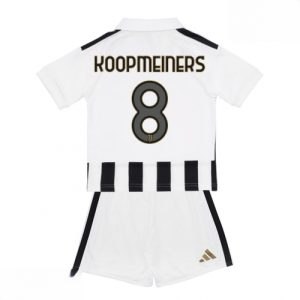 Echipament fotbal Juventus Teun Koopmeiners #8 Tricou Acasa 2026-27 pentru copii Tricou și Șort