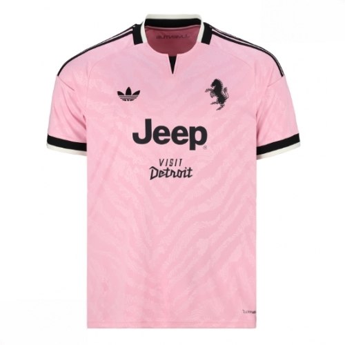 Echipament fotbal Juventus Tricou Deplasare 2026-27 roz tricou fotbal bărbați 1 Echipament fotbal Juventus Tricou Deplasare 2026-27 roz tricou fotbal bărbați