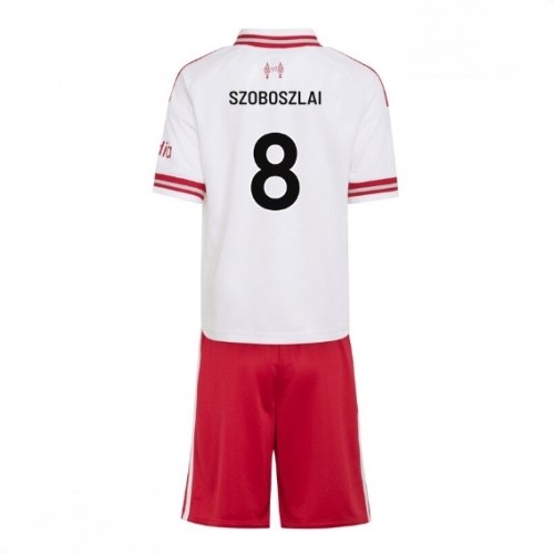 Echipament fotbal Liverpool Dominik Szoboszlai #8 Tricou Deplasare 2026-27 pentru copii şi pantaloni 1 Echipament fotbal Liverpool Dominik Szoboszlai #8 Tricou Deplasare 2026-27 pentru copii şi pantaloni