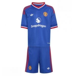 Echipament fotbal Manchester United Tricou Deplasare 2026-27 pentru copii şi pantaloni