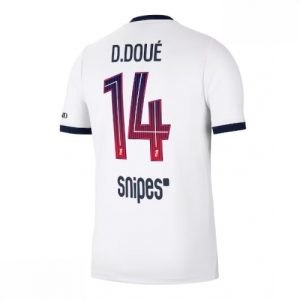 Home 25 Echipament fotbal Paris Saint-Germain PSG Desire Doue #14 Tricou Deplasare 2026-27 pentru bărbați