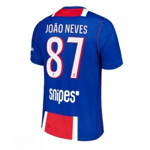 Home 28 Echipament fotbal Paris Saint-Germain PSG Joao Neves #87 Tricou Acasa 2026-27 pentru bărbați