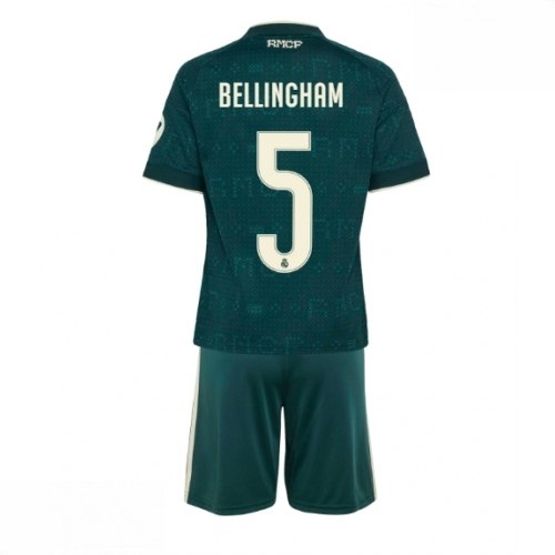 Echipament fotbal Real Madrid Jude Bellingham #5 Tricou Deplasare 2026-27 pentru copii şi pantaloni 1 Echipament fotbal Real Madrid Jude Bellingham #5 Tricou Deplasare 2026-27 pentru copii şi pantaloni
