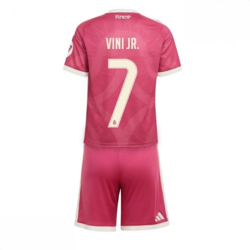 Echipament fotbal Real Madrid Vinicius Junior #7 Tricou Treilea 2026-27 pentru copii şi pantaloni 1 Echipament fotbal Real Madrid Vinicius Junior #7 Tricou Treilea 2026-27 pentru copii şi pantaloni