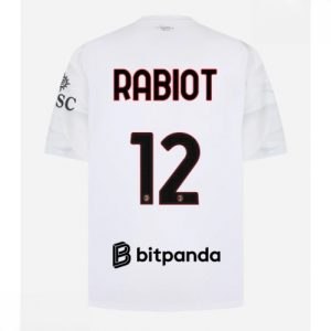 Echipament fotbal AC Milan Adrien Rabiot #12 Tricou Deplasare 2026-27 pentru bărbați