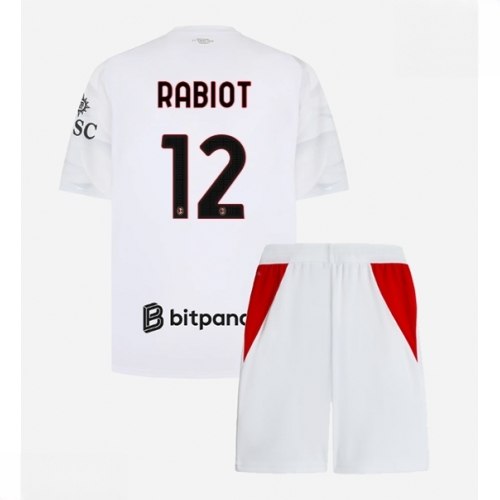 Ieftine Echipament fotbal AC Milan Adrien Rabiot #12 Tricou Deplasare 2026-27 pentru copii şi pantaloni 1 Ieftine Echipament fotbal AC Milan Adrien Rabiot #12 Tricou Deplasare 2026-27 pentru copii şi pantaloni
