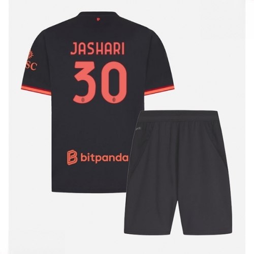 Ieftine Echipament fotbal AC Milan Ardon Jashari #30 Tricou Treilea 2026-27 pentru copii şi pantaloni 1 Ieftine Echipament fotbal AC Milan Ardon Jashari #30 Tricou Treilea 2026-27 pentru copii şi pantaloni