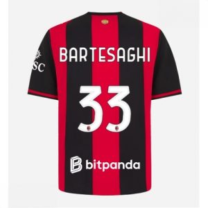 Echipament fotbal AC Milan Davide Bartesaghi #33 Tricou Acasa 2026-27 pentru bărbați
