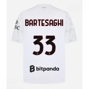 Echipament fotbal AC Milan Davide Bartesaghi #33 Tricou Deplasare 2026-27 pentru bărbați