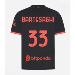 Echipament fotbal AC Milan Davide Bartesaghi #33 Tricou Treilea 2026-27 pentru bărbați