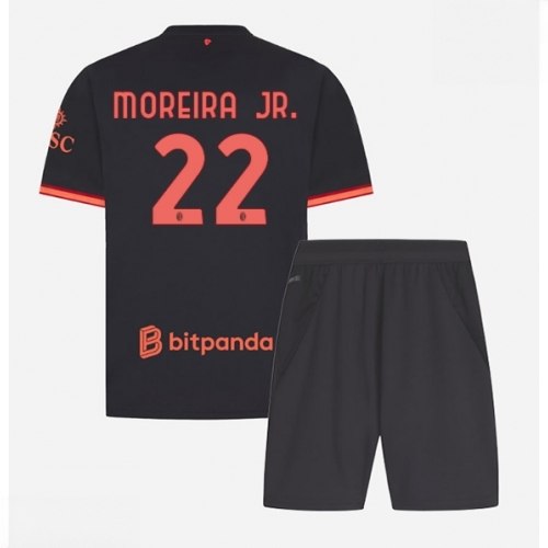 Ieftine Echipament fotbal AC Milan Diego Moreira #22 Tricou Treilea 2026-27 pentru copii şi pantaloni 1 Ieftine Echipament fotbal AC Milan Diego Moreira #22 Tricou Treilea 2026-27 pentru copii şi pantaloni