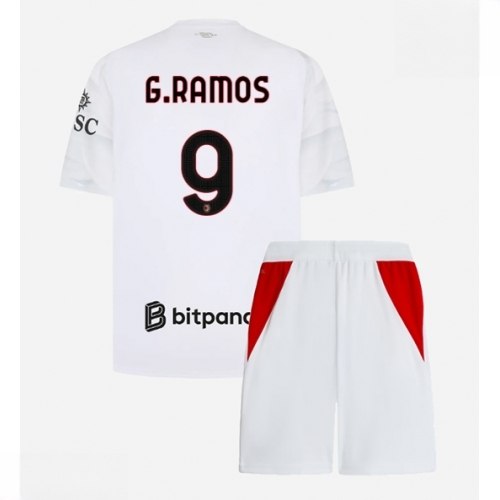 Ieftine Echipament fotbal AC Milan Goncalo Ramos #9 Tricou Deplasare 2026-27 pentru copii şi pantaloni 1 Ieftine Echipament fotbal AC Milan Goncalo Ramos #9 Tricou Deplasare 2026-27 pentru copii şi pantaloni