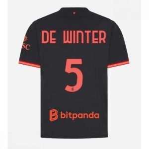 Echipament fotbal AC Milan Koni De Winter #5 Tricou Treilea 2026-27 pentru bărbați