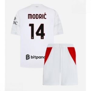 Ieftine Echipament fotbal AC Milan Luka Modric #14 Tricou Deplasare 2026-27 pentru copii şi pantaloni