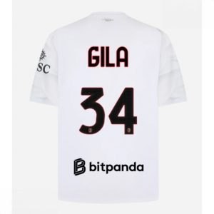 Echipament fotbal AC Milan Mario Gila #34 Tricou Deplasare 2026-27 pentru bărbați