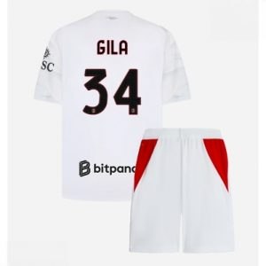 Ieftine Echipament fotbal AC Milan Mario Gila #34 Tricou Deplasare 2026-27 pentru copii şi pantaloni
