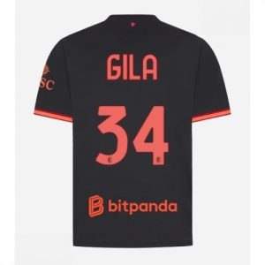 Echipament fotbal AC Milan Mario Gila #34 Tricou Treilea 2026-27 pentru bărbați