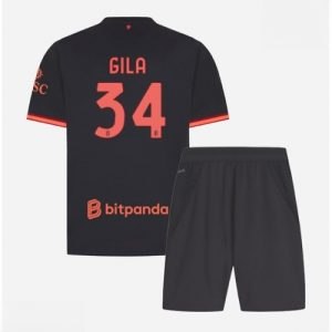 Ieftine Echipament fotbal AC Milan Mario Gila #34 Tricou Treilea 2026-27 pentru copii şi pantaloni