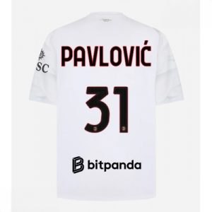 Echipament fotbal AC Milan Strahinja Pavlovic #31 Tricou Deplasare 2026-27 pentru bărbați