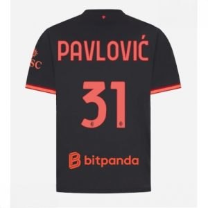 Echipament fotbal AC Milan Strahinja Pavlovic #31 Tricou Treilea 2026-27 pentru bărbați