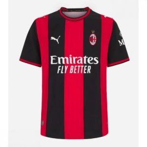 Echipament fotbal AC Milan Tricou Acasa 2026-27 roșu și negru pentru bărbați