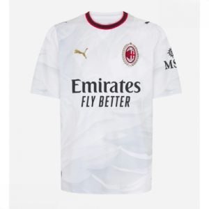 Echipament fotbal AC Milan Tricou Deplasare 2026-27 alb pentru bărbați