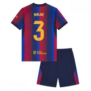 Echipament fotbal Barcelona Alejandro Balde #3 Tricou Acasa 2026-27 pentru copii şi pantaloni