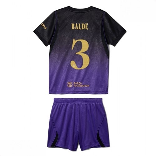Echipament fotbal Barcelona Alejandro Balde #3 Tricou Deplasare 2026-27 pentru copii şi pantaloni 1 Echipament fotbal Barcelona Alejandro Balde #3 Tricou Deplasare 2026-27 pentru copii şi pantaloni