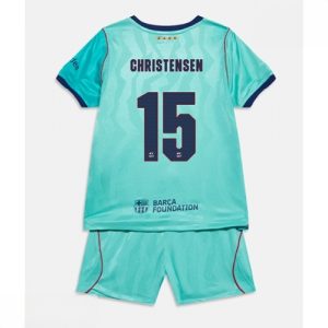 Echipament fotbal Barcelona Andreas Christensen #15 Tricou Treilea 2026-27 pentru copii şi pantaloni