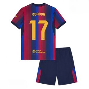 Echipament fotbal Barcelona Anthony Gordon #17 Tricou Acasa 2026-27 pentru copii şi pantaloni