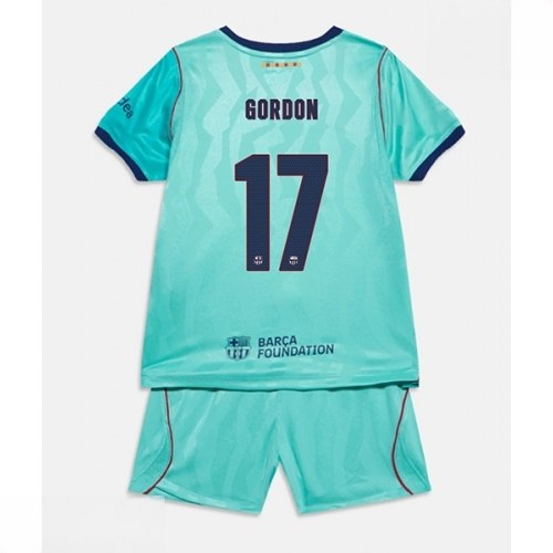 Echipament fotbal Barcelona Anthony Gordon #17 Tricou Treilea 2026-27 pentru copii şi pantaloni 1 Echipament fotbal Barcelona Anthony Gordon #17 Tricou Treilea 2026-27 pentru copii şi pantaloni
