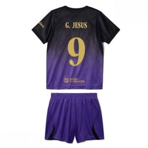 Echipament fotbal Barcelona Gabriel Jesus #9 Tricou Deplasare 2026-27 pentru copii şi pantaloni