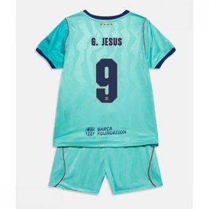 Echipament fotbal Barcelona Gabriel Jesus #9 Tricou Treilea 2026-27 pentru copii şi pantaloni