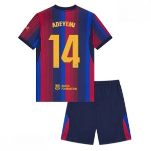 Echipament fotbal Barcelona Karim Adeyemi #14 Tricou Acasa 2026-27 pentru copii şi pantaloni