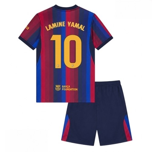Echipament fotbal Barcelona Lamine Yamal #10 Tricou Acasa 2026-27 pentru copii şi pantaloni 1 Echipament fotbal Barcelona Lamine Yamal #10 Tricou Acasa 2026-27 pentru copii şi pantaloni