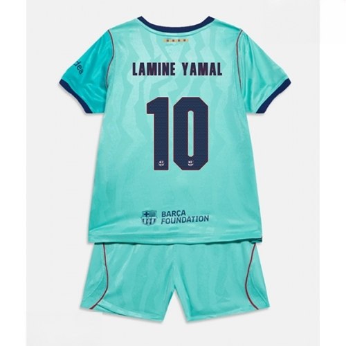 Echipament fotbal Barcelona Lamine Yamal #10 Tricou Treilea 2026-27 pentru copii şi pantaloni 1 Echipament fotbal Barcelona Lamine Yamal #10 Tricou Treilea 2026-27 pentru copii şi pantaloni
