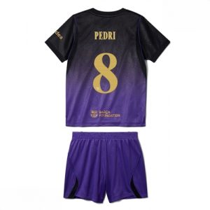 Echipament fotbal Barcelona Pedri Gonzalez #8 Tricou Deplasare 2026-27 pentru copii şi pantaloni