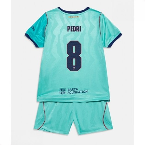Echipament fotbal Barcelona Pedri Gonzalez #8 Tricou Treilea 2026-27 pentru copii şi pantaloni 1 Echipament fotbal Barcelona Pedri Gonzalez #8 Tricou Treilea 2026-27 pentru copii şi pantaloni